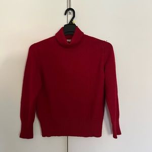 Burgundy Alpaca Sweater Size M